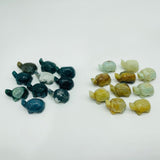 Caribbean & Moss Agate Turtle Carving Wholesale -Wholesale Crystals