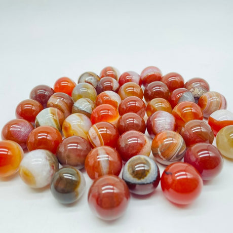 Carnelian Mixed Quartz Stripe Spheres Wholesale -Wholesale Crystals