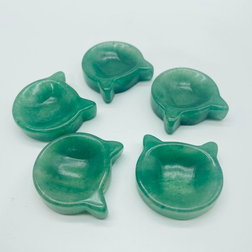 Cat Head Shape Aventurine& Rose Opalite (man made)Carving Wholesale -Wholesale Crystals