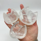 Cat Head Shape Clear Quartz Shallow Bowl Wholesale -Wholesale Crystals