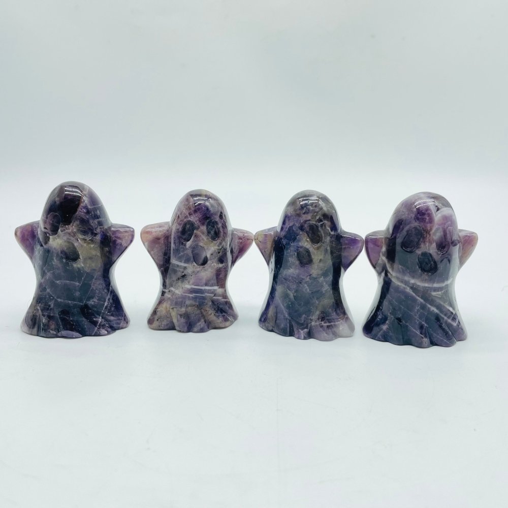 Chevron Amethyst Ghost Halloween Carving Wholesale -Wholesale Crystals