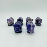 Chevron Amethyst Pig Carving Animal Wholesale -Wholesale Crystals