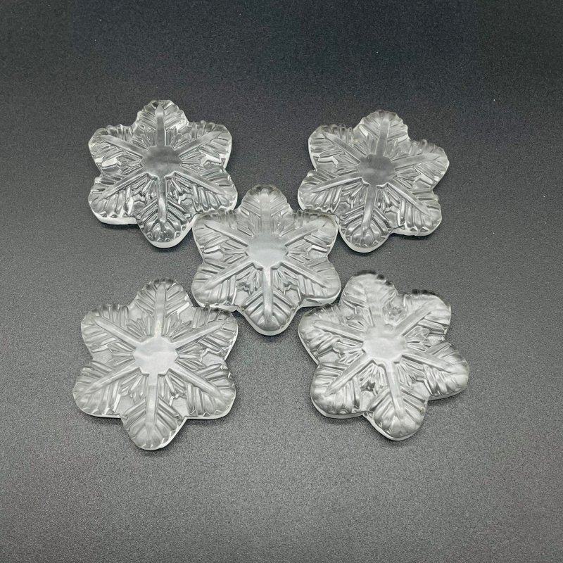 Clear Smelting Quartz Snowflake Carving Wholesale - Wholesale Crystals