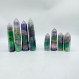 Colorful Silky Fluorite Point Wholesale -Wholesale Crystals