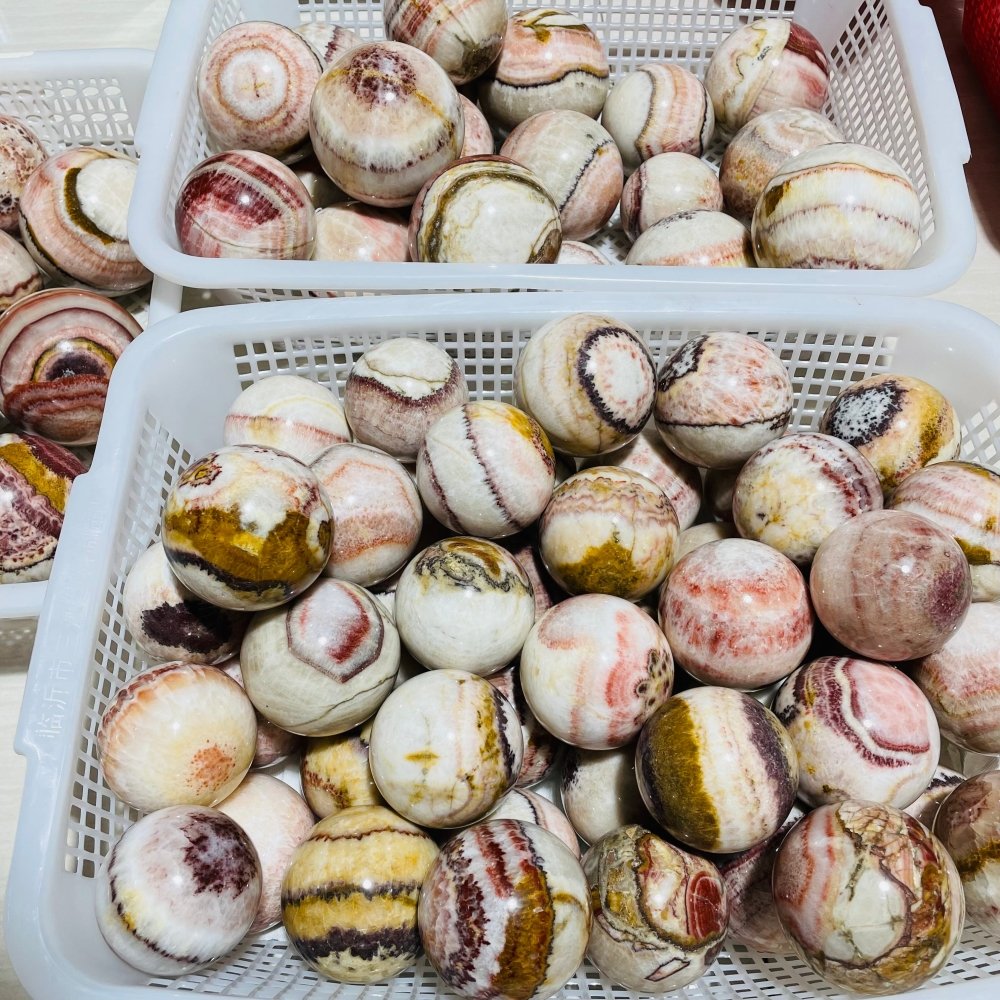 Dali Jasper Spheres Ball Wholesale 2-3.2in -Wholesale Crystals