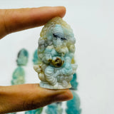 12 Pieces High Quality Caribbean Calcite Ganesha Carving -Wholesale Crystals