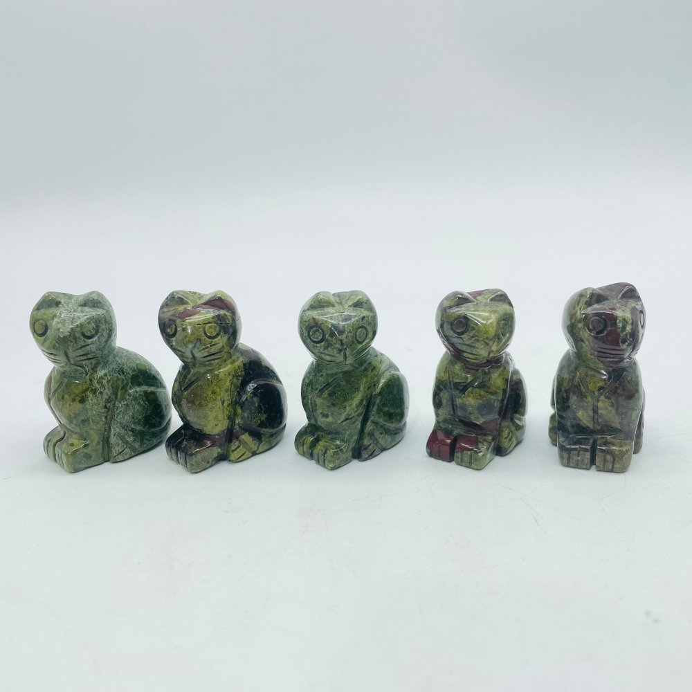Dragon Blood Stone Cat Carving Wholesale -Wholesale Crystals