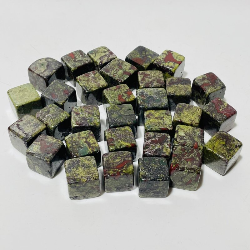 Dragon Blood Stone Cube Tumbled Wholesale - Wholesale Crystals