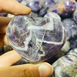 Amethyst chevron heart crystal wholesale -Wholesale Crystals