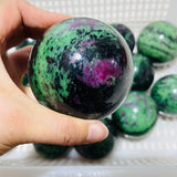 15 Pieces Beautiful Ruby Zoisite Spheres -Wholesale Crystals