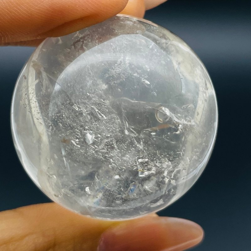 Enhydro Quartz With Rainbow Sphere Moving Bubble -Wholesale Crystals