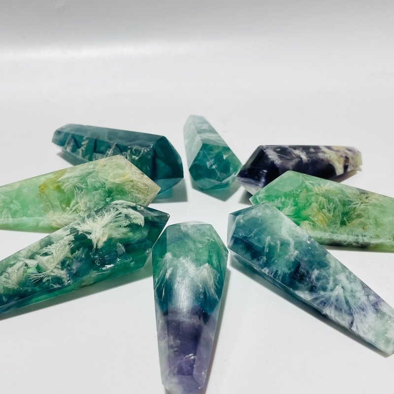 Feather Fluorite Scepter Point Magic Wand Wholesale 2.3-4inch -Wholesale Crystals