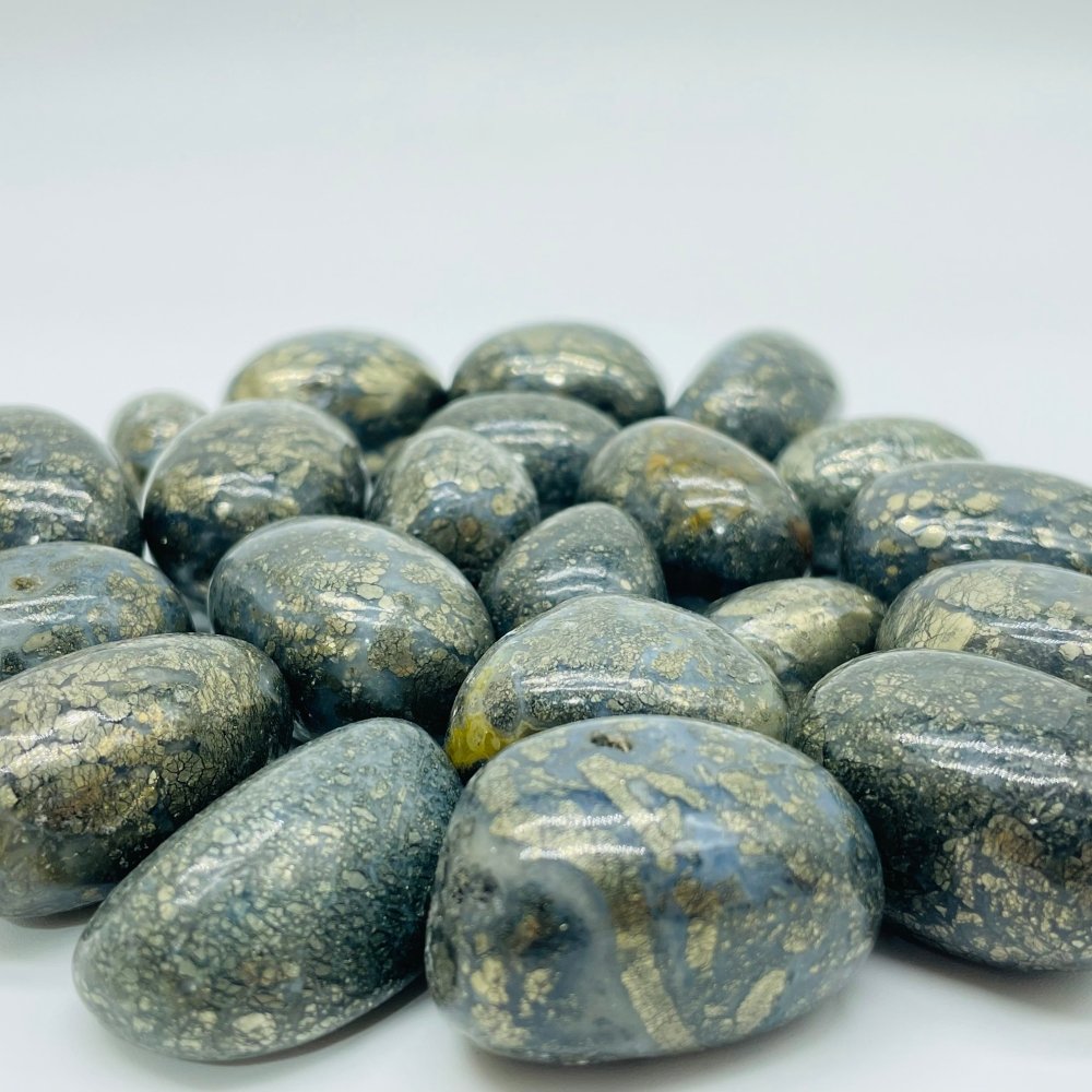 Flower Pyrite Mixed Agate Tumbled Wholesale -Wholesale Crystals