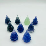 Fluorite Christmas Tree Pine Tree Carving Wholesale -Wholesale Crystals