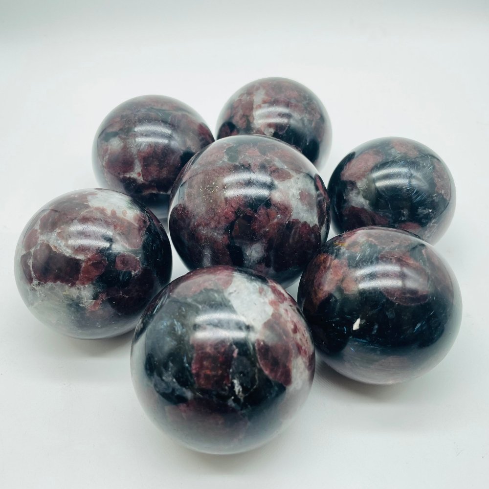Garnet Mixed Astrophyllite Sphere Ball Wholesale -Wholesale Crystals