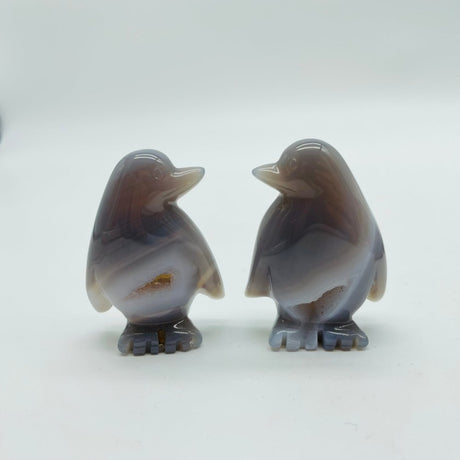 Geode Druzy Agate Penguin Carving Wholesale -Wholesale Crystals