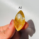 Gold Rutile Quartz Marquise Shape For Jewelry Making DIY Pendant -Wholesale Crystals