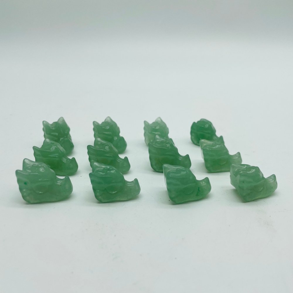 Green Aventurine Mini Dragon Head Carving Wholesale -Wholesale Crystals