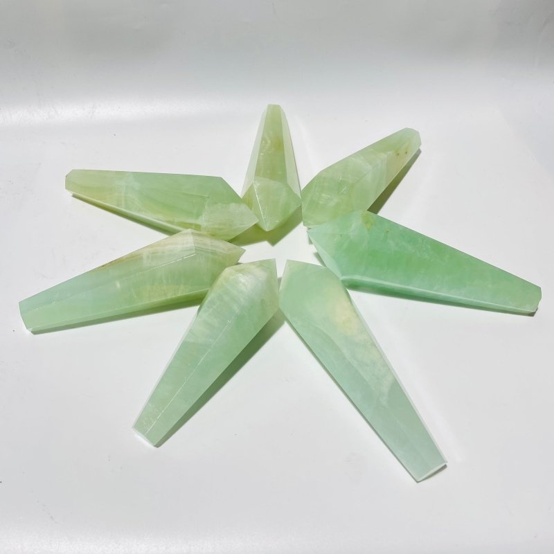 Green Calcite Scepter Point Magic Wand Wholesale -Wholesale Crystals