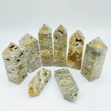 Grey Ocean Jasper Four-Sided Tower Point Wholesale -Wholesale Crystals