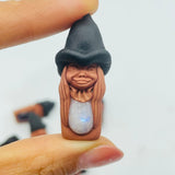 Handmade Clay Witch Pendant Wholesale Labradorite Amethyst Agate -Wholesale Crystals