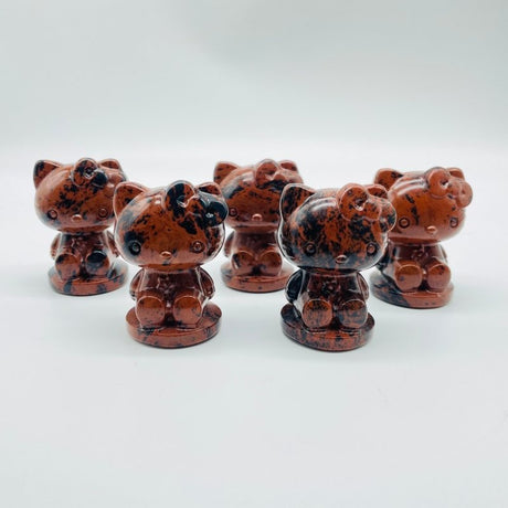 Hello Kitty Carving Red Obsidian Wholesale -Wholesale Crystals