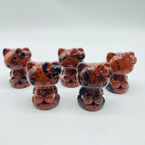 Hello Kitty Carving Red Obsidian Wholesale -Wholesale Crystals