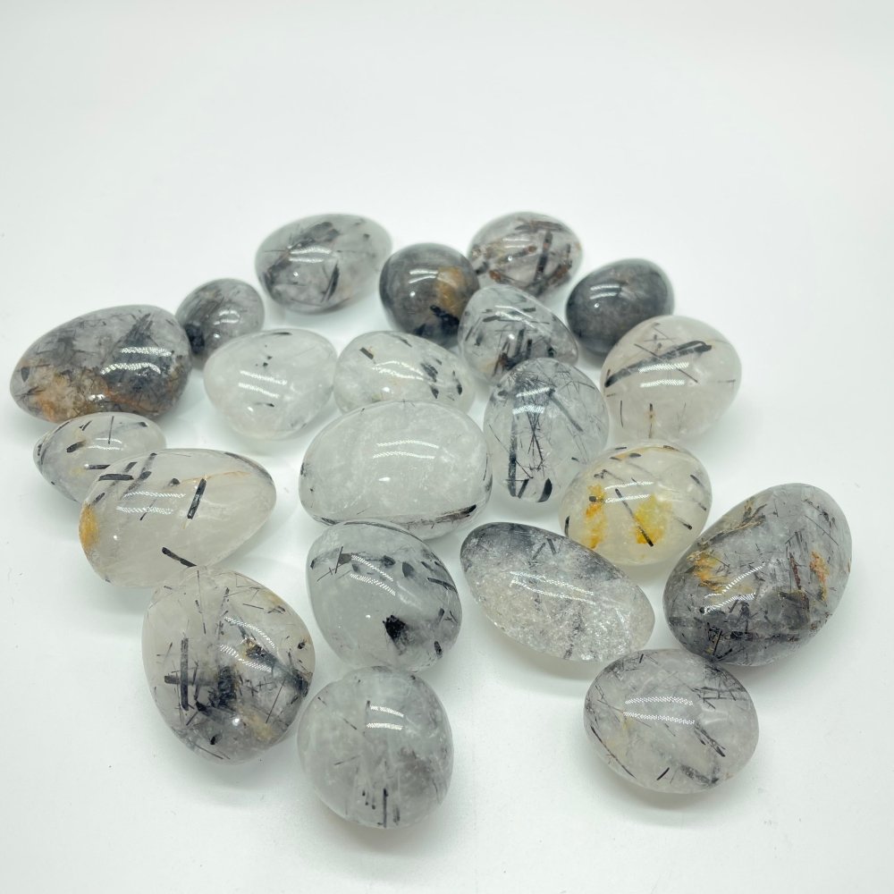 High Quality Black Tourmaline Mixed Quartz Tumbled Wholesale -Wholesale Crystals