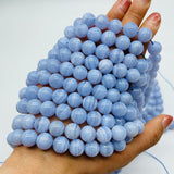 High Quality Blue Lace Agate Bracelet Strand Beads Wholesale -Wholesale Crystals