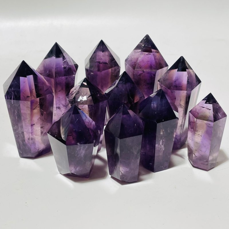 High Quality Deep Purple Amethyst Point Wholesale -Wholesale Crystals