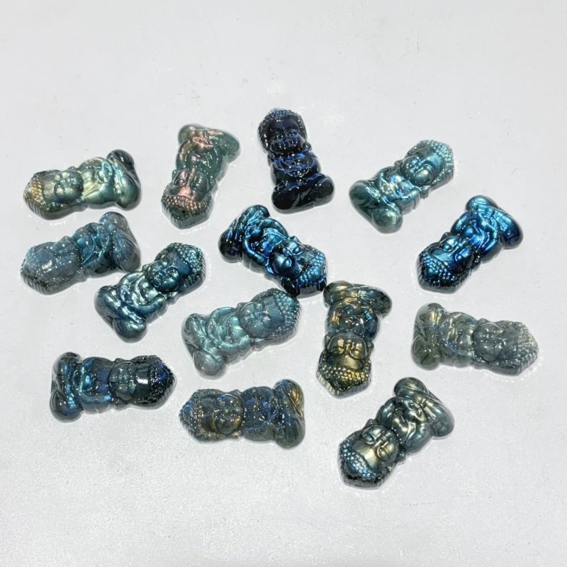 High Quality Labradorite Baby Buddha Carving Wholesale - Wholesale Crystals