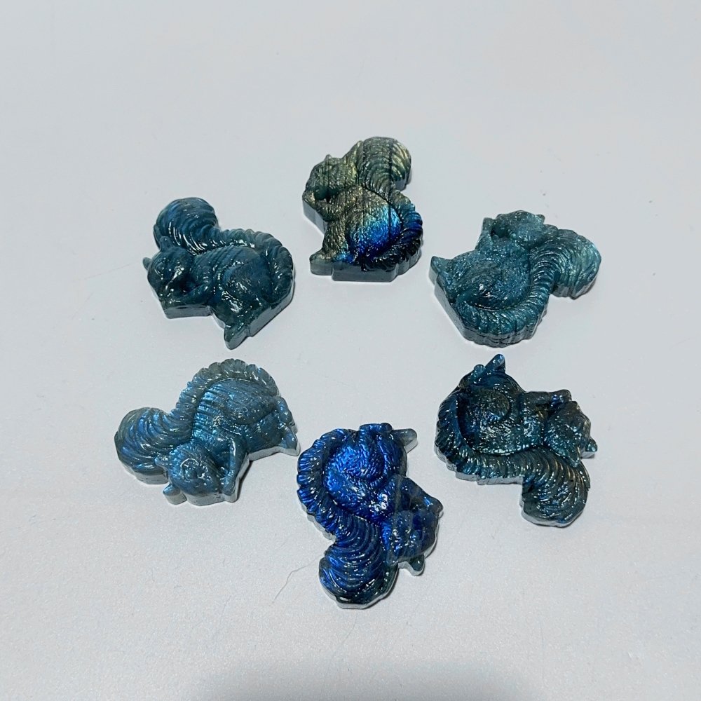 High Quality Labradorite Squirrel Carving Wholesale -Wholesale Crystals