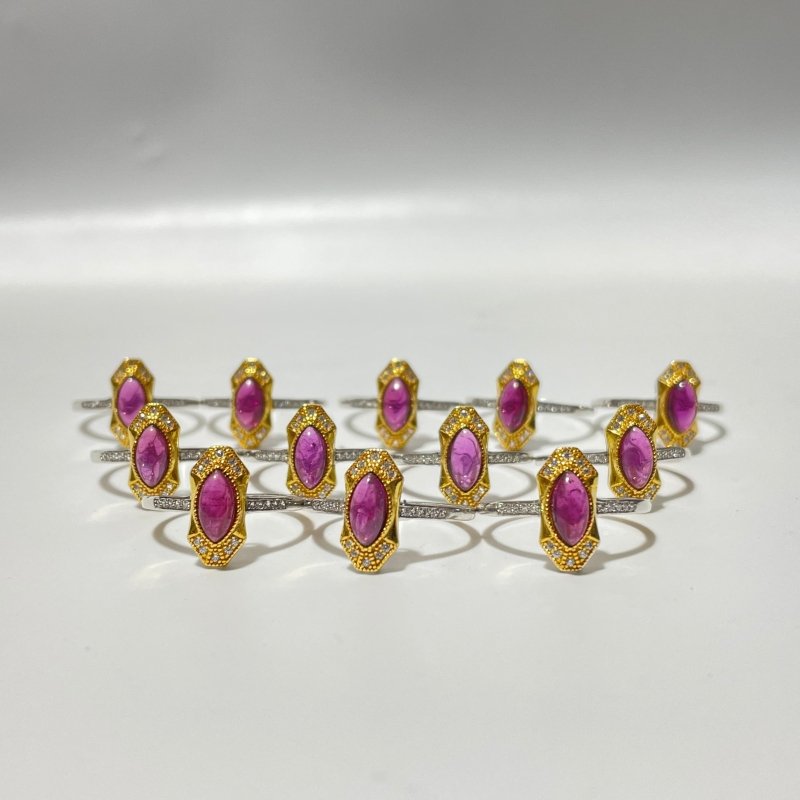 High Quality Purple Garnet S925 Sterling Silver Ring Wholesale - Wholesale Crystals