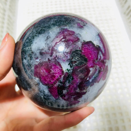 High Quality Ruby Zoisite Sphere Mixed Moonstone -Wholesale Crystals