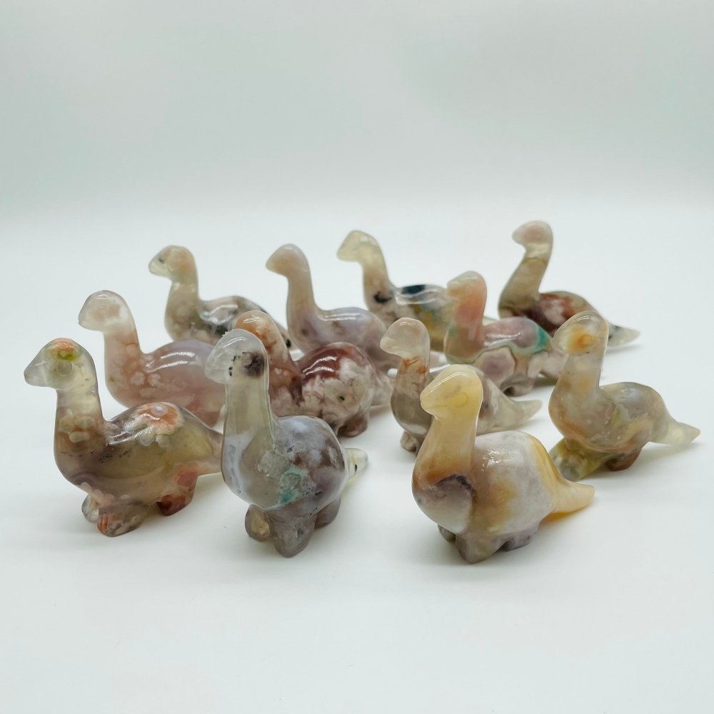 High Quality Sakura Agate Dinosaur Carving Wholesale -Wholesale Crystals