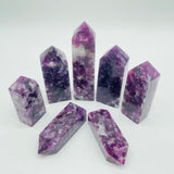 High Quality Spark Lepidolite Four-Sided Tower Points Wholesale -Wholesale Crystals