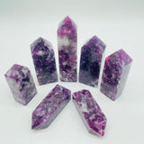High Quality Spark Lepidolite Four-Sided Tower Points Wholesale -Wholesale Crystals