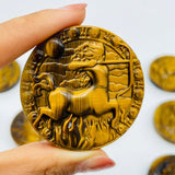 High Quality Tiger Eye Twelve Constellations Carving Wholesale -Wholesale Crystals