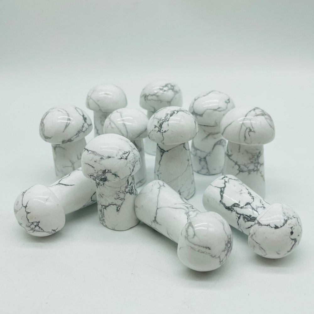 Howlite Mushrooms Wholesale -Wholesale Crystals