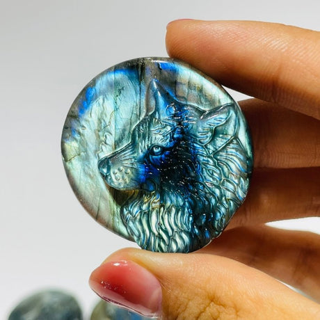 Labradorite Carving Wolf Wholesale -Wholesale Crystals