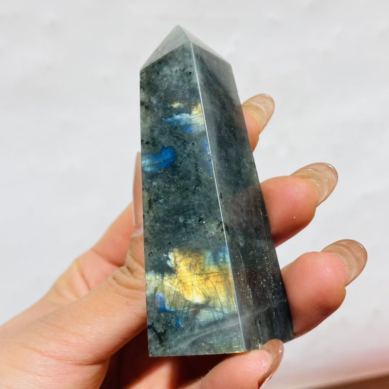 Labradorite Four - Sided Tower Point Wholesale - Wholesale Crystals