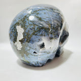 Large Moss Agate Skull Carving -Wholesale Crystals