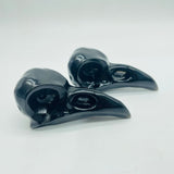 Large Obsidian Crow Skull Carving Wholesale -Wholesale Crystals