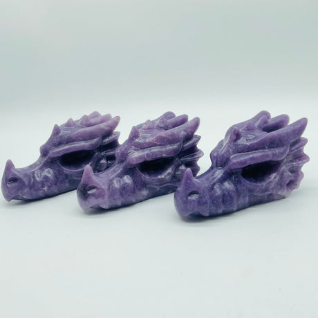 Lepidolite Dragon Head Carving Crystal Wholesale -Wholesale Crystals