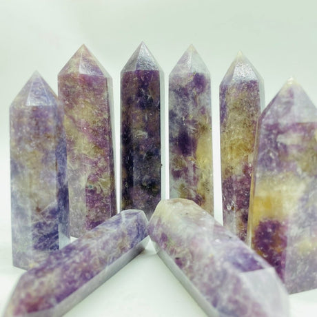 Lepidolite Mixed Quartz Tower Point Wholesale -Wholesale Crystals