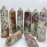 Light Blue Imperial Jasper Stone Tower Point Wholesale -Wholesale Crystals