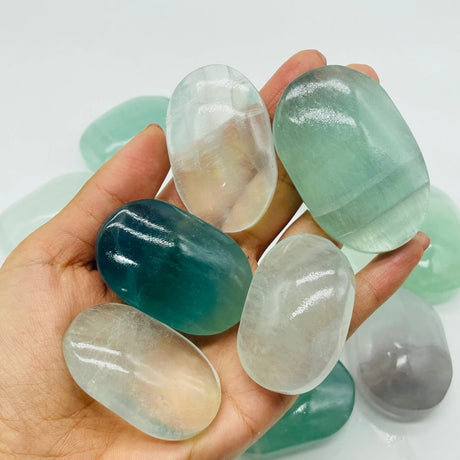 Light Color Fluorite Palm Wholesale -Wholesale Crystals
