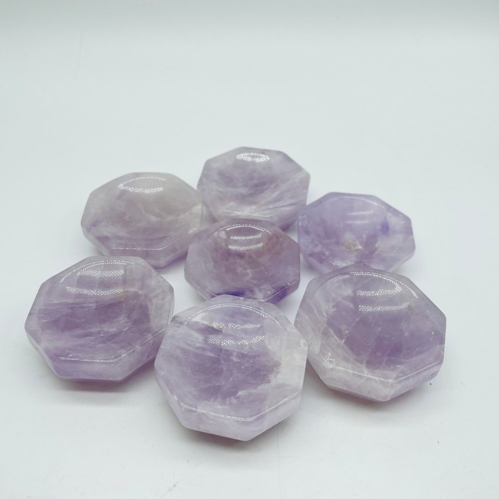 Light Purple Amethyst Six Side Shallow Bowl Wholesale -Wholesale Crystals