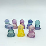 Mini Baby Buddha Rainbow Fluorite Carving Wholesale -Wholesale Crystals