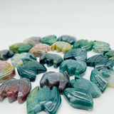Mini Bat Moss Agate Carving Wholesale -Wholesale Crystals